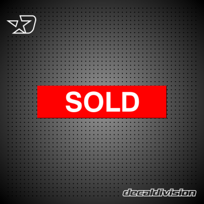 Sold Property Sign Sticker